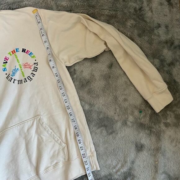 Karmagawa No Planet B Hoodie Ivory Mens Medium - Picture 5 of 10